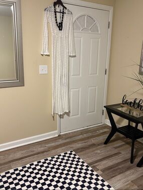 PrettyLittleThing Ivory Crochet Jumpsuit